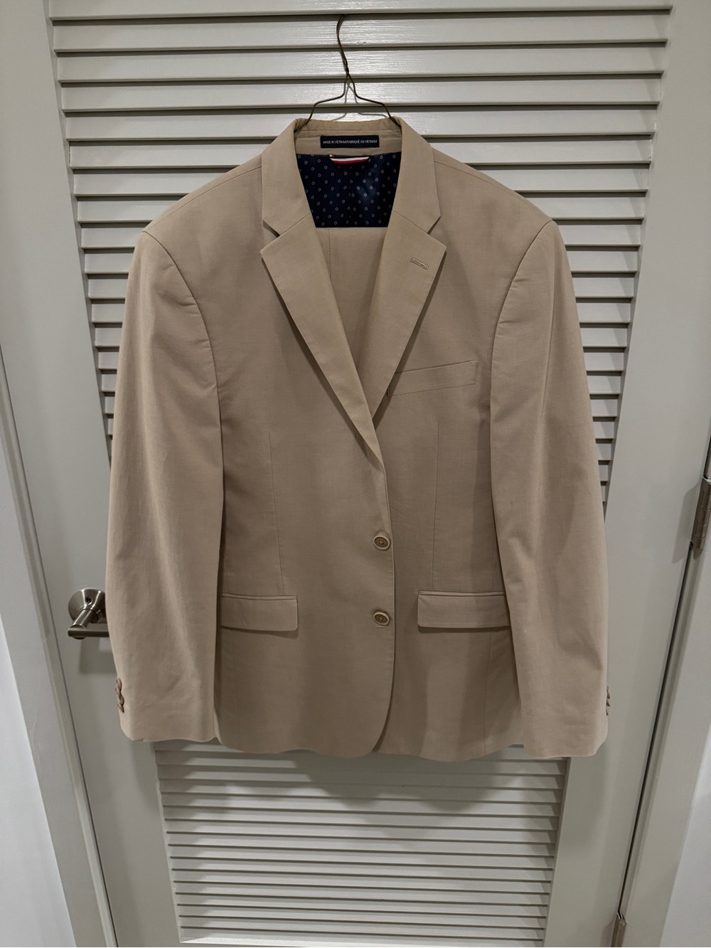 Tommy Hilfiger Tan Men's Summer Suit